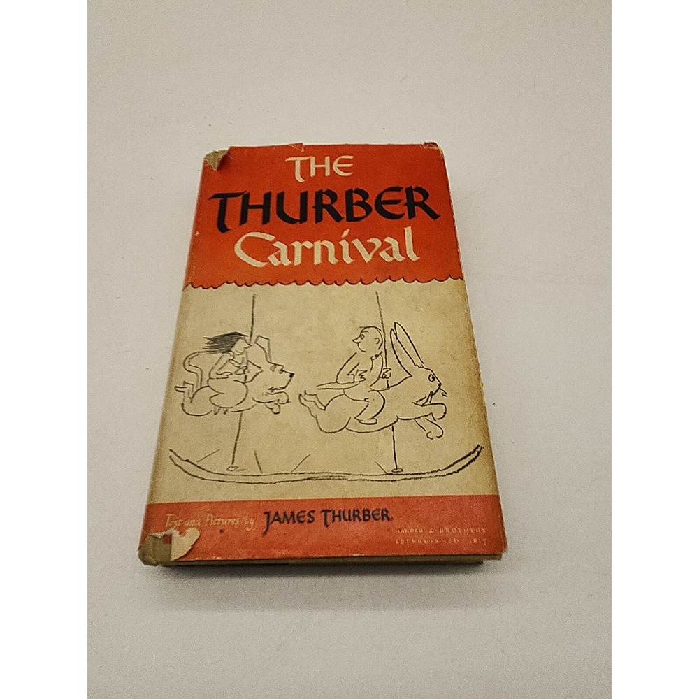USED VINTAGE *1945* HARDCOVER BOOK THE THURBER CARNIVAL by JAMES THURBER 369 pgs